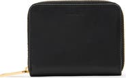 AllSaints Lena Hex Leather Zip Wallet