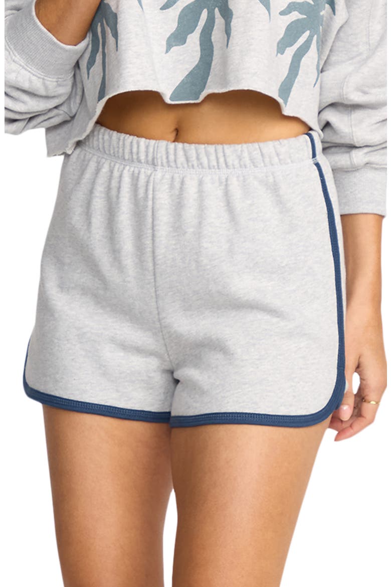 Triple Palms Dophin Shorts, Main, color, HEATHER GREY
