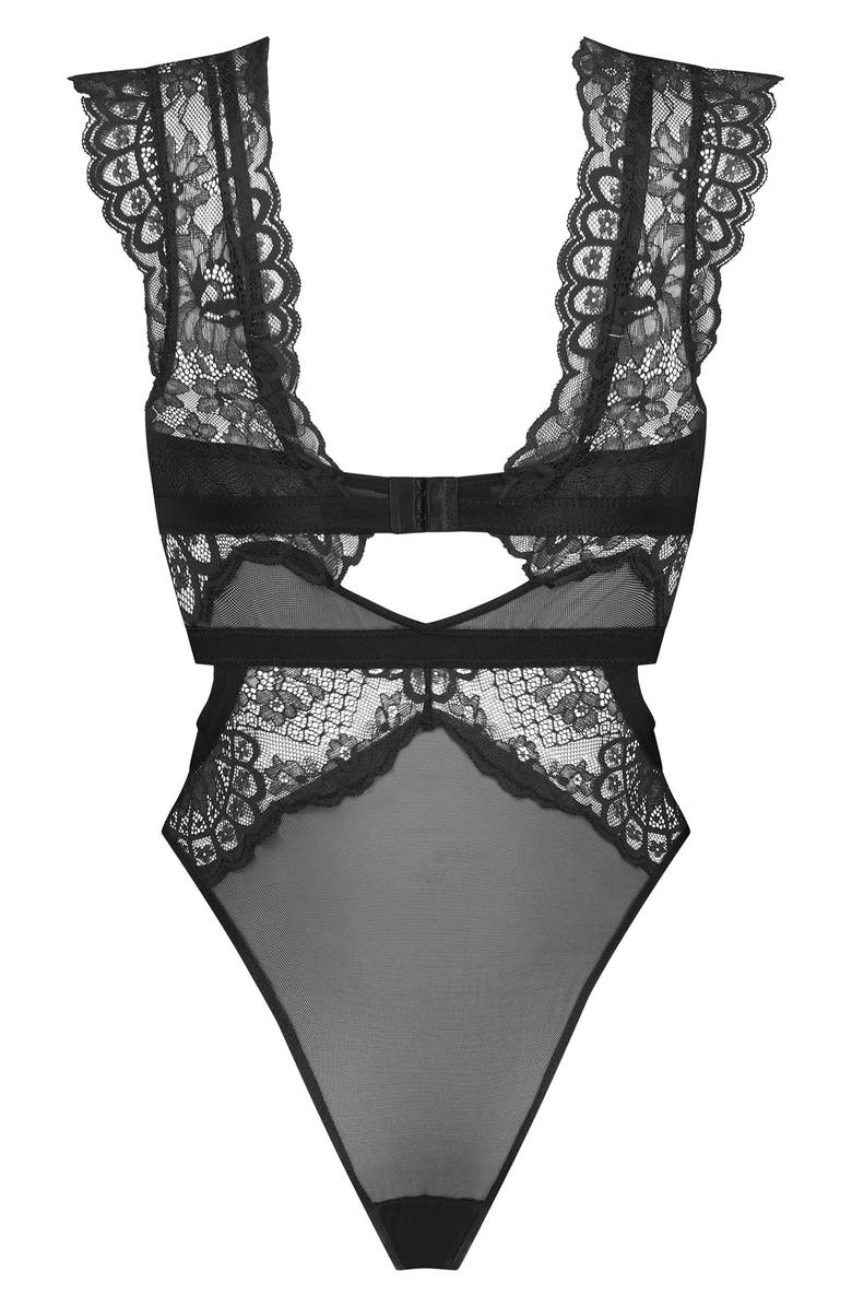 Hunkemöller Rabella Cap Sleeve Bodysuit, Alternate, color, 