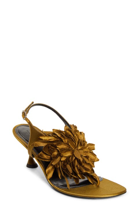 Satin Flower Sandal (Women)
