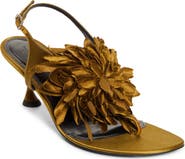Proenza Schouler Satin Flower Sandal