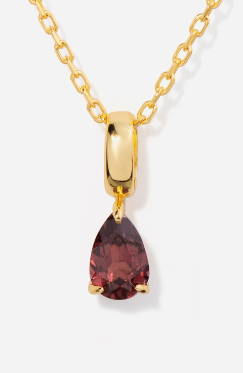 Birthstone Teardrop Necklace