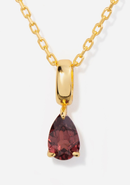 Little Sky Stone Birthstone Teardrop Necklace
