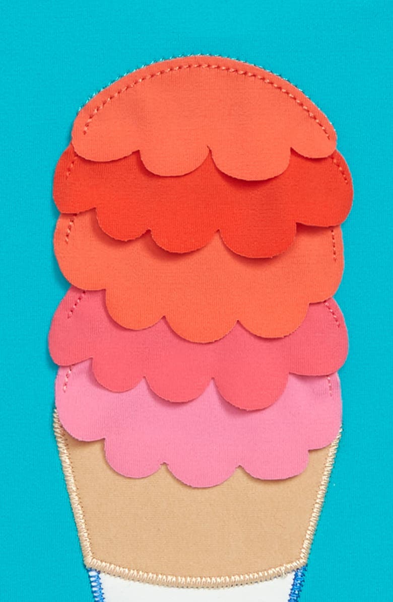 Mini Boden Fun Detail One-Piece Swimsuit, Alternate, color, 