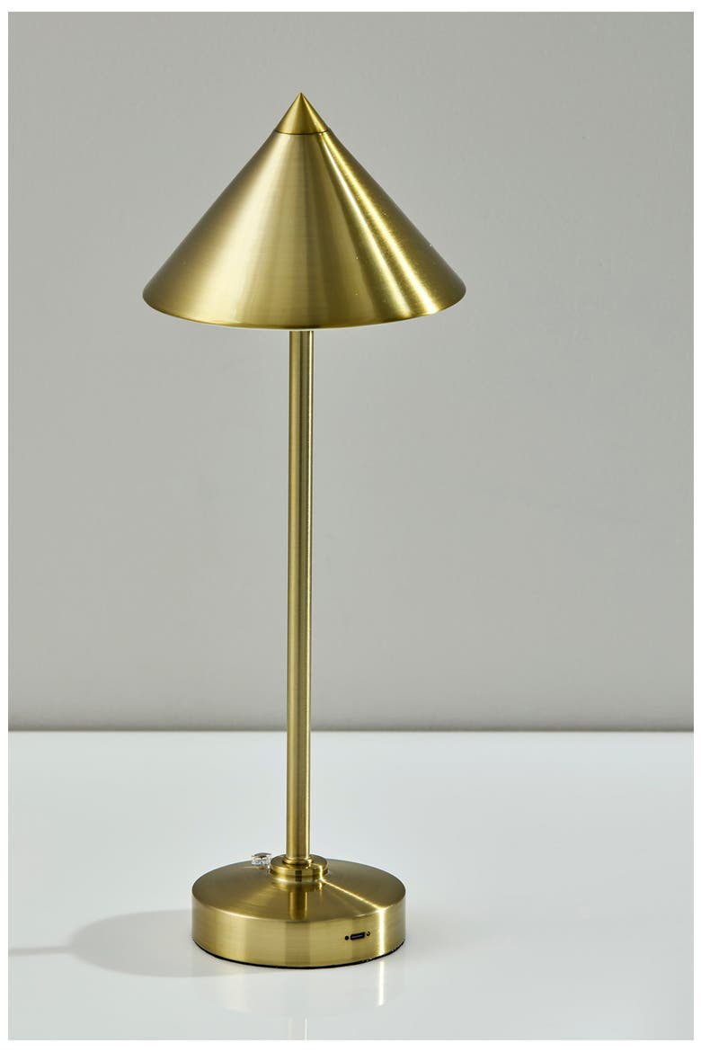 Ritchie LED Cordless Lamp, Alternate, color, ANTIQUE BRASS