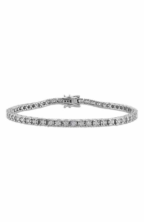 Created Forever Sterling Silver Lab Grown Diamond Tennis Bracelet