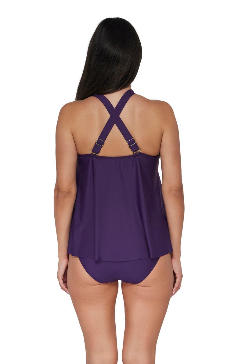 Sunsets Escape Sadie Tankini Swimsuit Top, Alternate, color, Paradise Plum