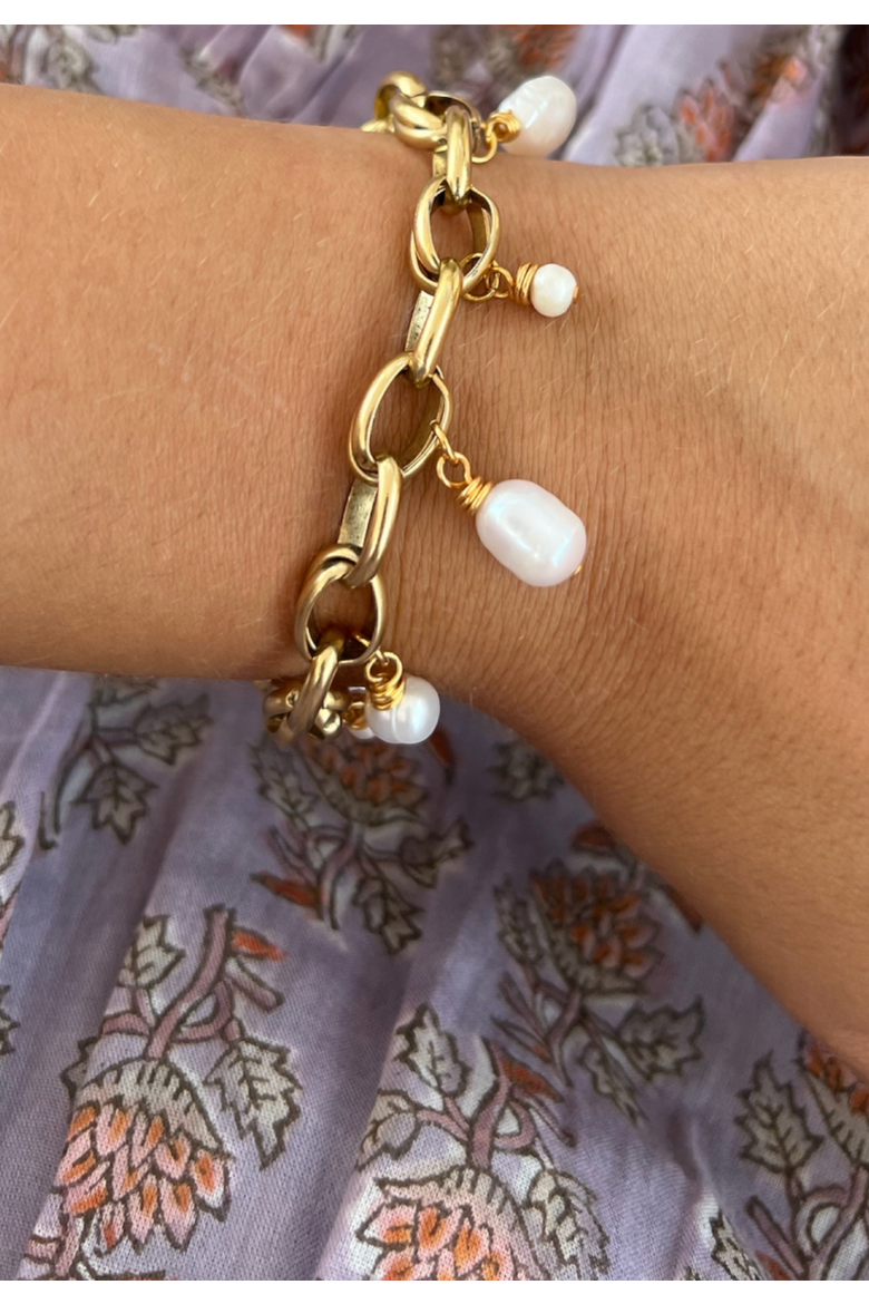 Bari Bracelet, Alternate, color, Gold