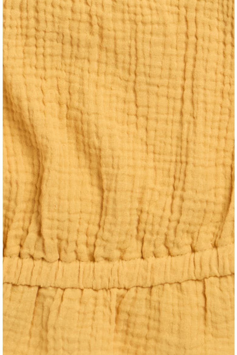 Kids' Cotton Gauze Peplum Camisole, Alternate, color, LIGHT MUSTARD
