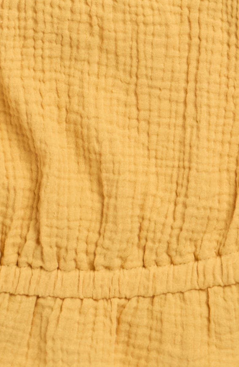 Walking on Sunshine Kids' Cotton Gauze Peplum Camisole, Alternate, color, Light Mustard