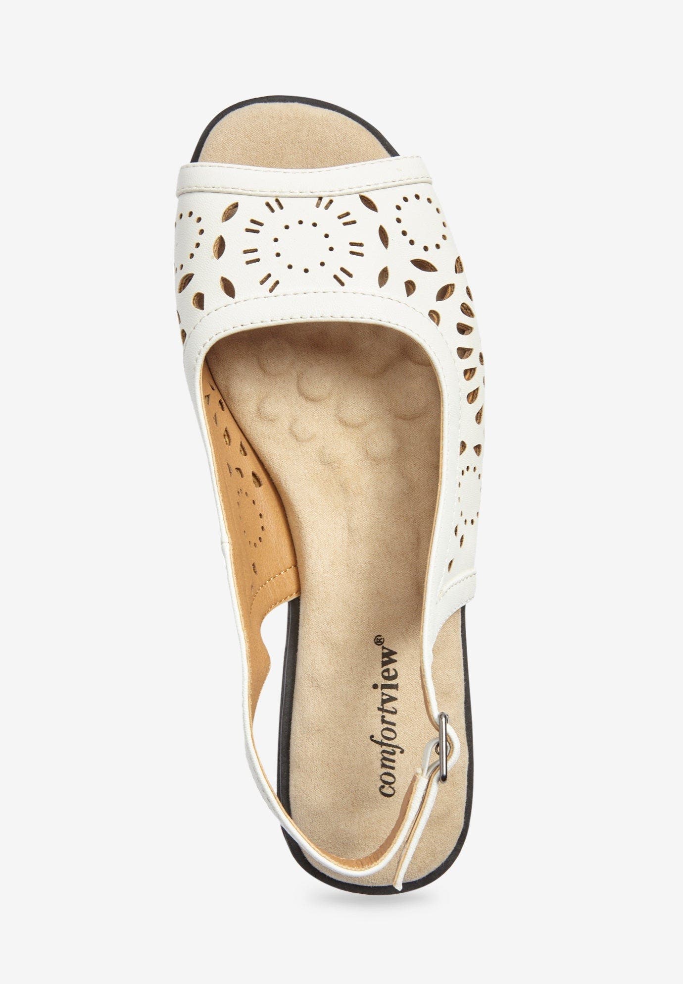 The Mary Leather-Like Sling, Alternate, color, WHITE