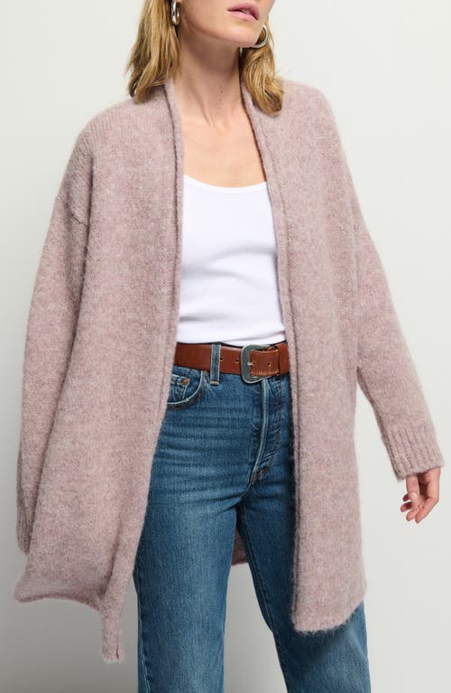 Nation Ltd Aliyah Open Front Alpaca Blend Cocoon Cardigan In Whisper
