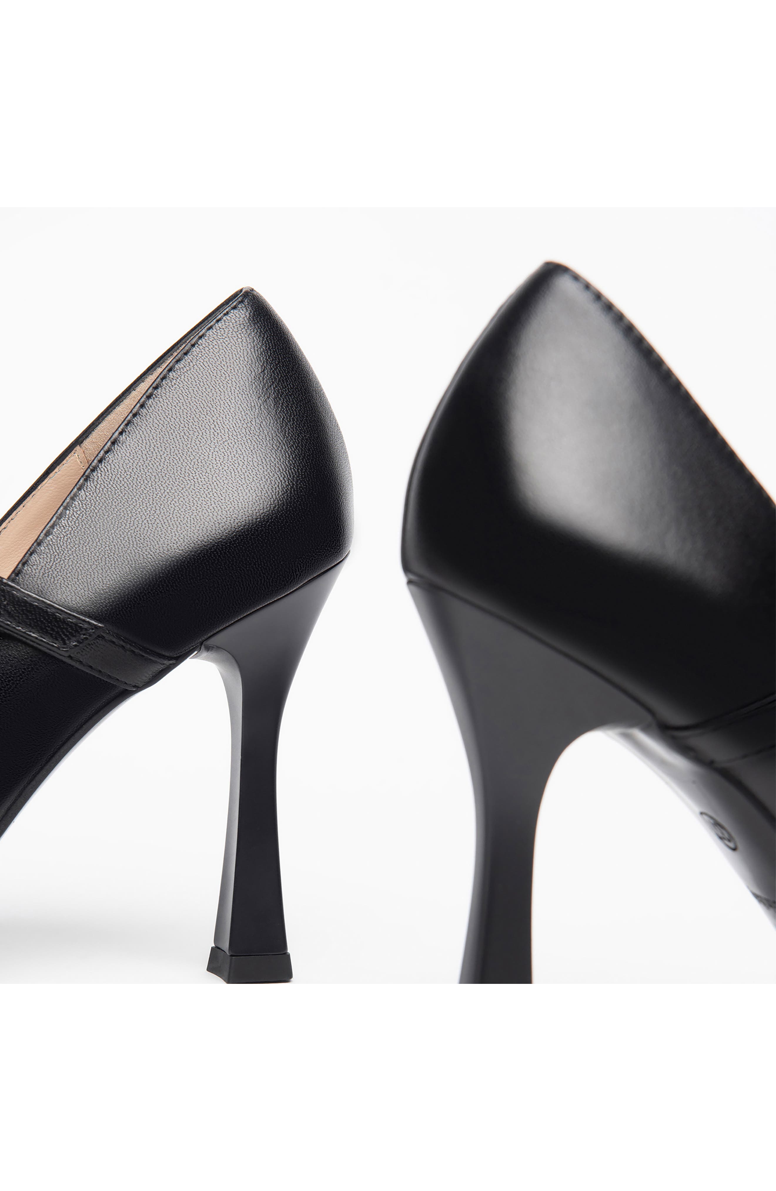 NeroGiardini Mary Jane Leather Pump, Alternate, color, Black