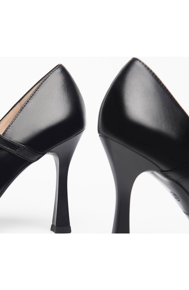 NeroGiardini Mary Jane Leather Pump, Alternate, color, Black