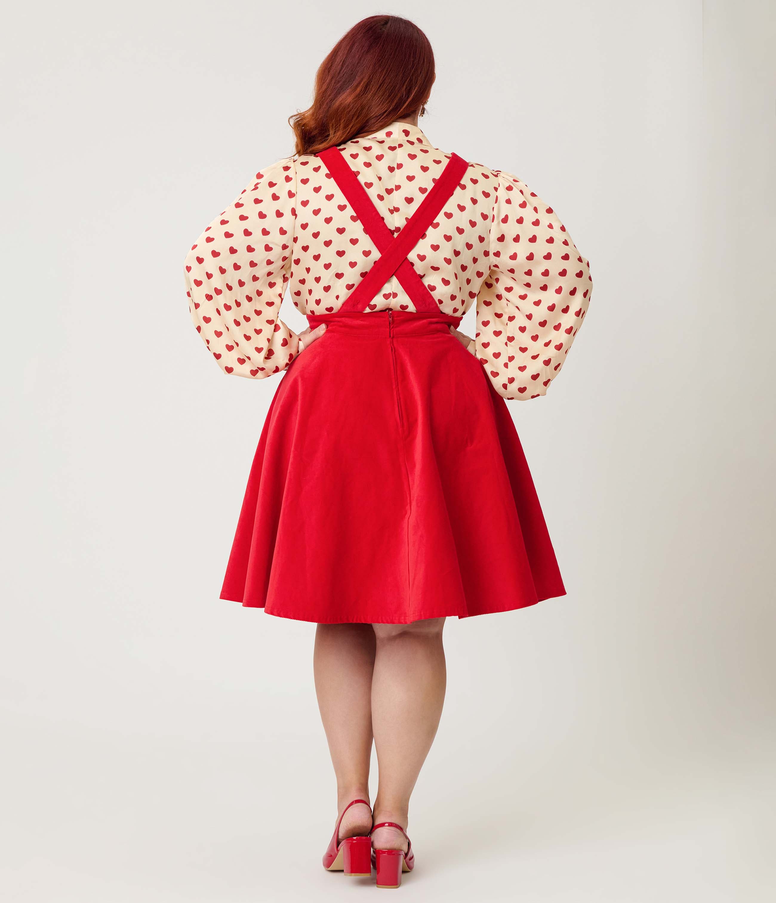 Plus Size Bib Pinafore Skirt - image 2