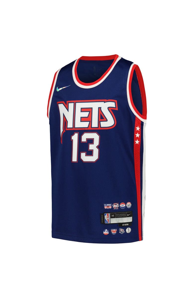 Nike Youth Nike James Harden Navy Brooklyn Nets Swingman Jersey - City Edition, Alternate, color, 