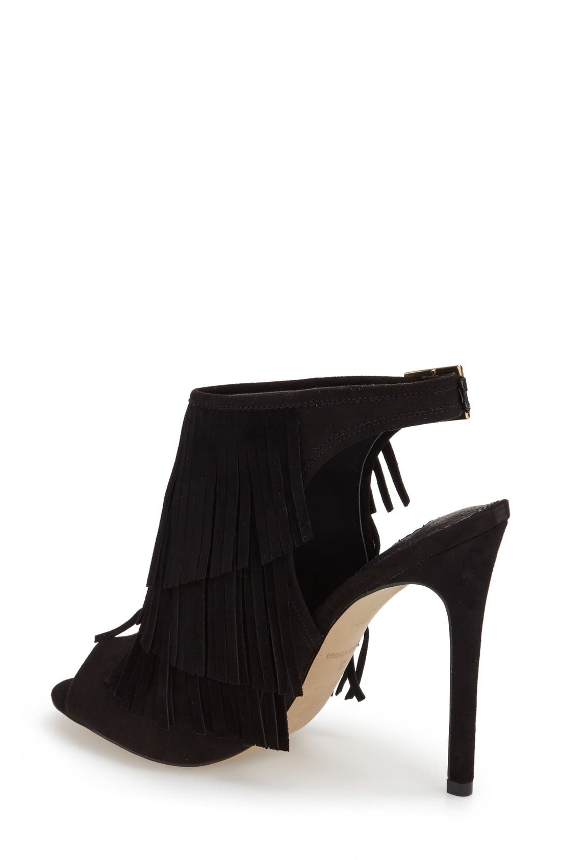Topshop 'Rhonda' Fringe Sandal, Alternate, color, 