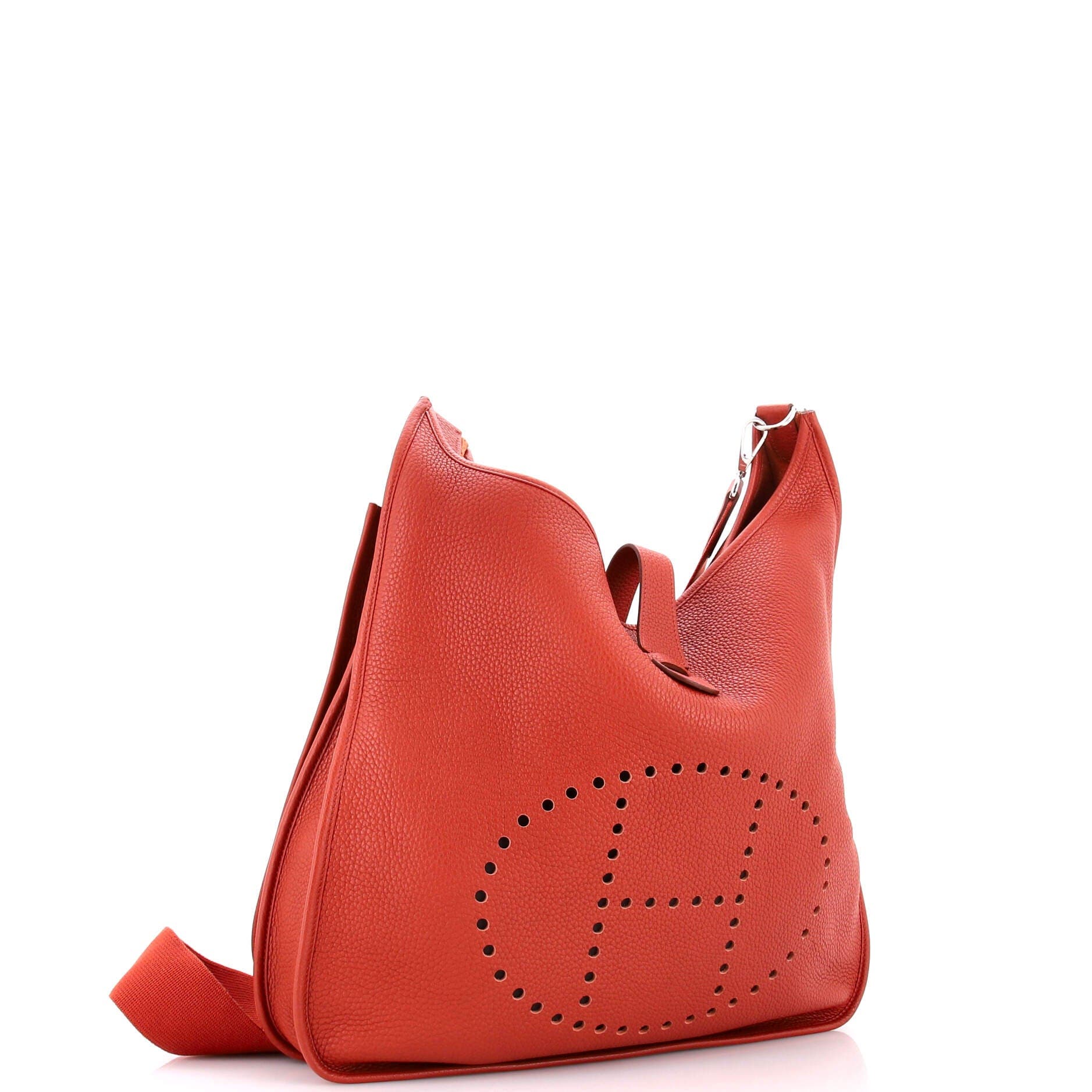 Pre-Owned Hermes Evelyne Bag Gen III Clemence TGM, Alternate, color, Cuivre