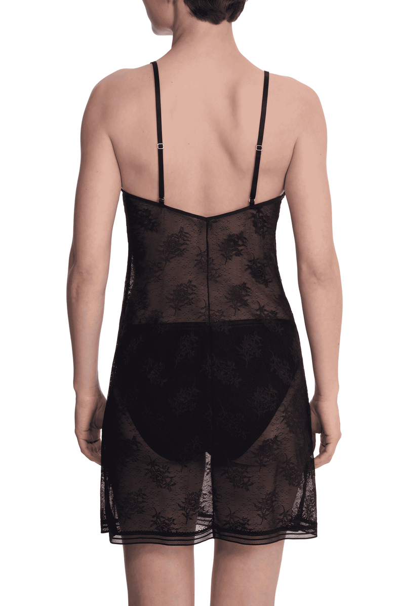 Natori Love Lace Slip, Alternate, color, Black