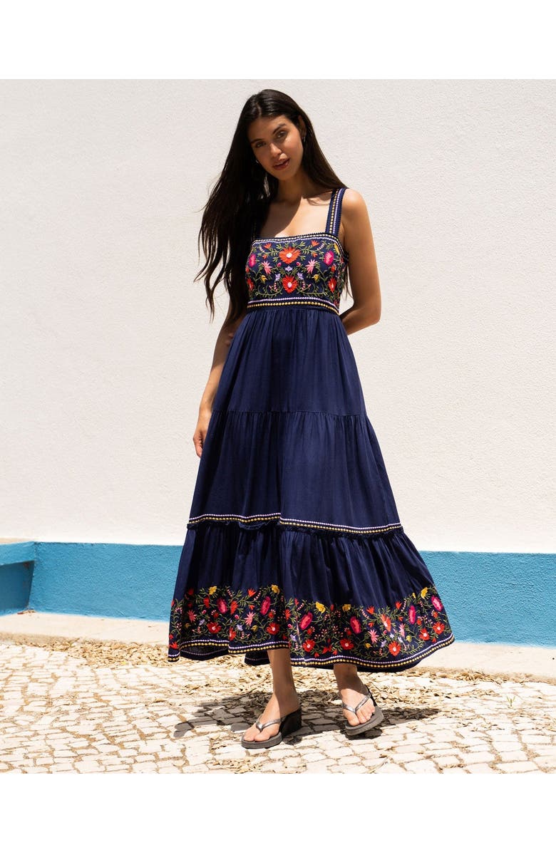 Change of Scenery Lizzie Dress, Alternate, color, Gardenia Embroidery