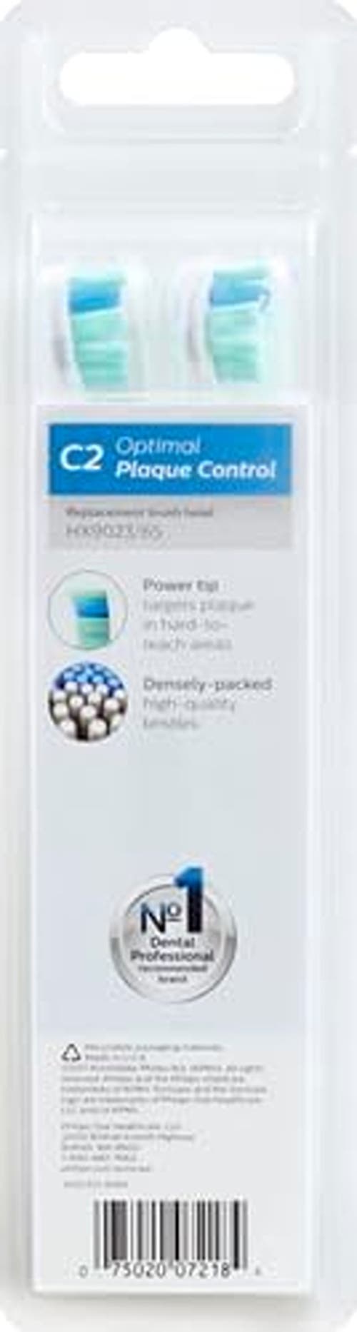 Philips Sonicare C2 Optimal Plaque Control Brush Heads 3 Pack White In White