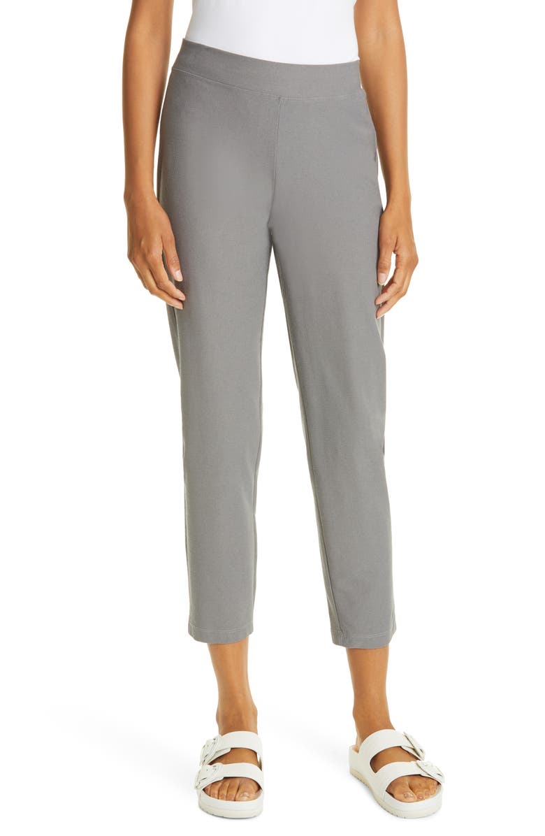 Eileen Fisher Slim Knit Ankle Pants, Main, color,