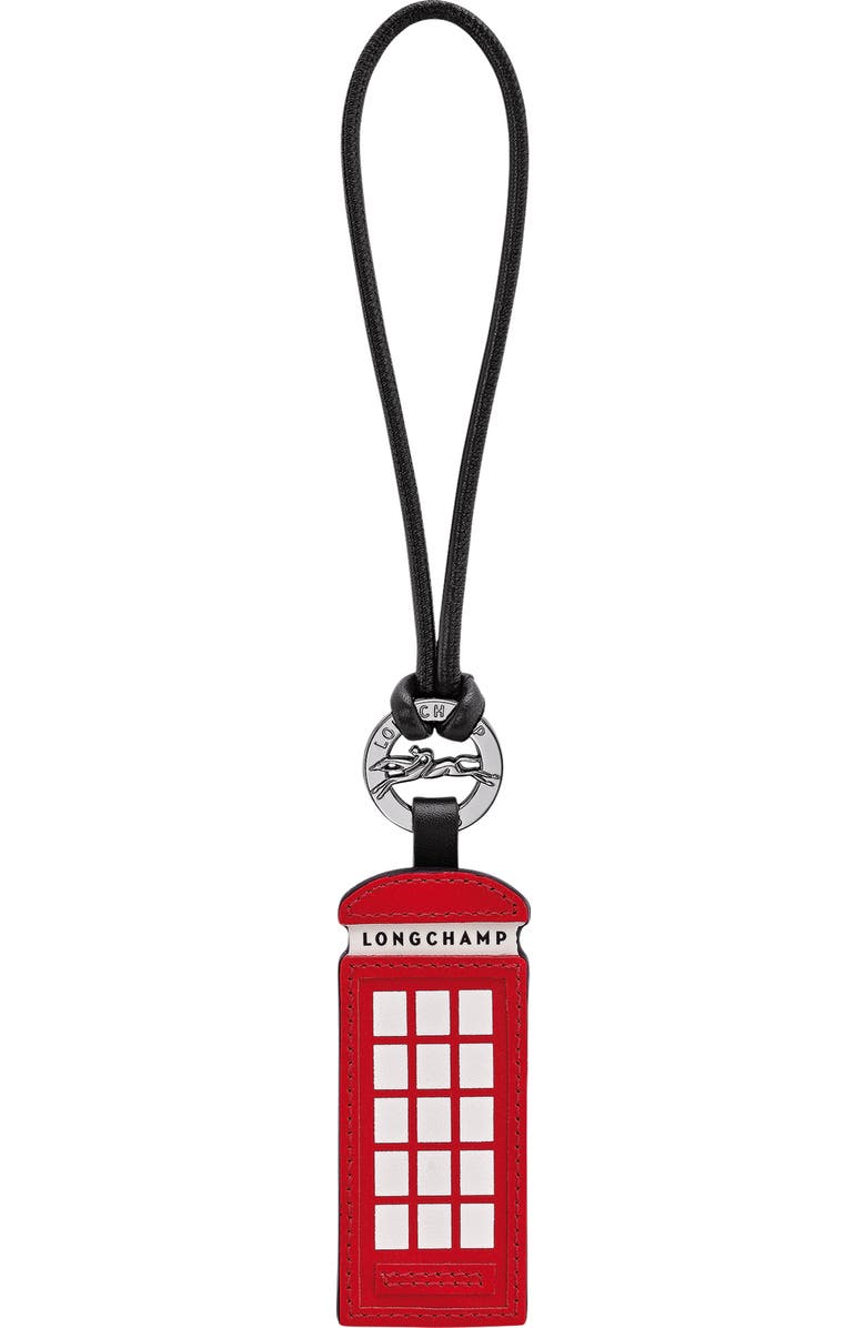Longchamp Phone Booth Key Ring, Main, color,