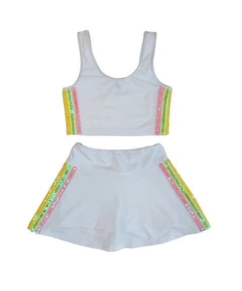 Rainbow Sherbet Sequin Tennis Set