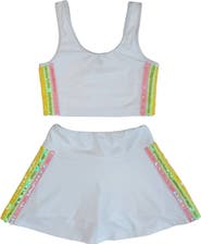 Lola + The Boys Rainbow Sherbet Sequin Tennis Set