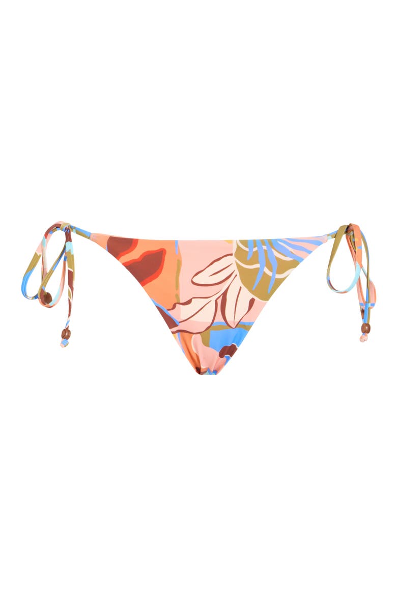 Lei Daze Maya Side Tie Bikini Bottoms, Alternate, color, MULCH