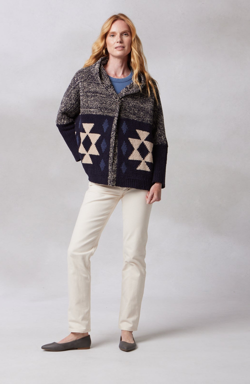KASHWERE APPAREL CROPPED PATTERNED JACKET