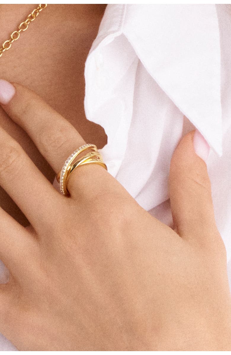 Sif Jakobs Jewellery Ring Spirale, Alternate, color, 18K Gold Plated