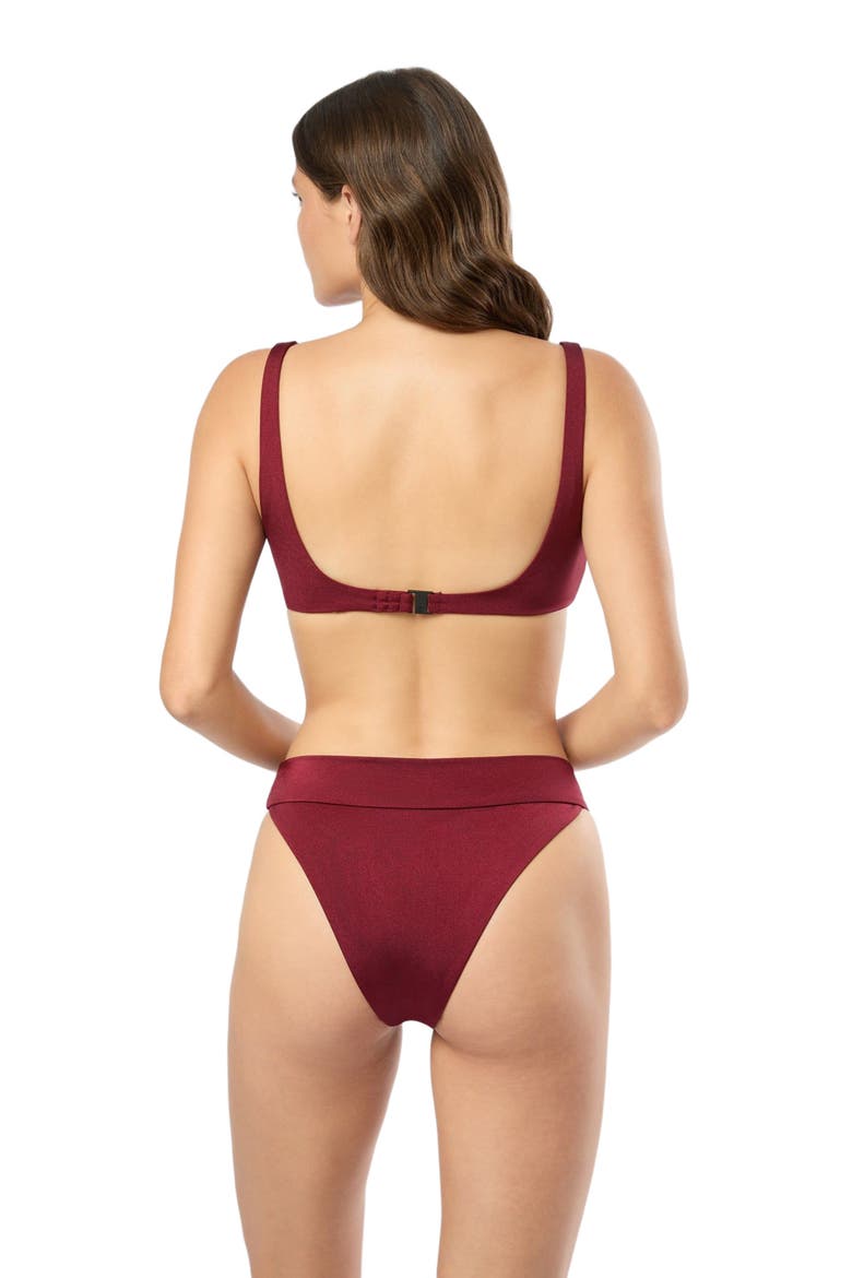 Danica Bikini Top, Alternate, color, POMEGRANATE