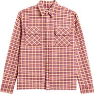 Billionaire Boys Club Skyline Embroidered Plaid Button-Up Shirt
