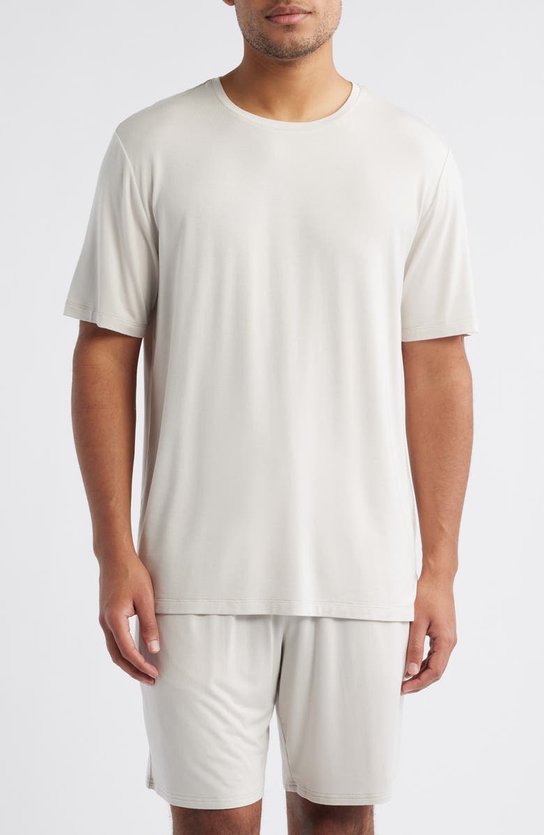 Nordstrom Moonlight Eco Stretch Modal Pajama T-Shirt, Main, color, Grey Moonbeam
