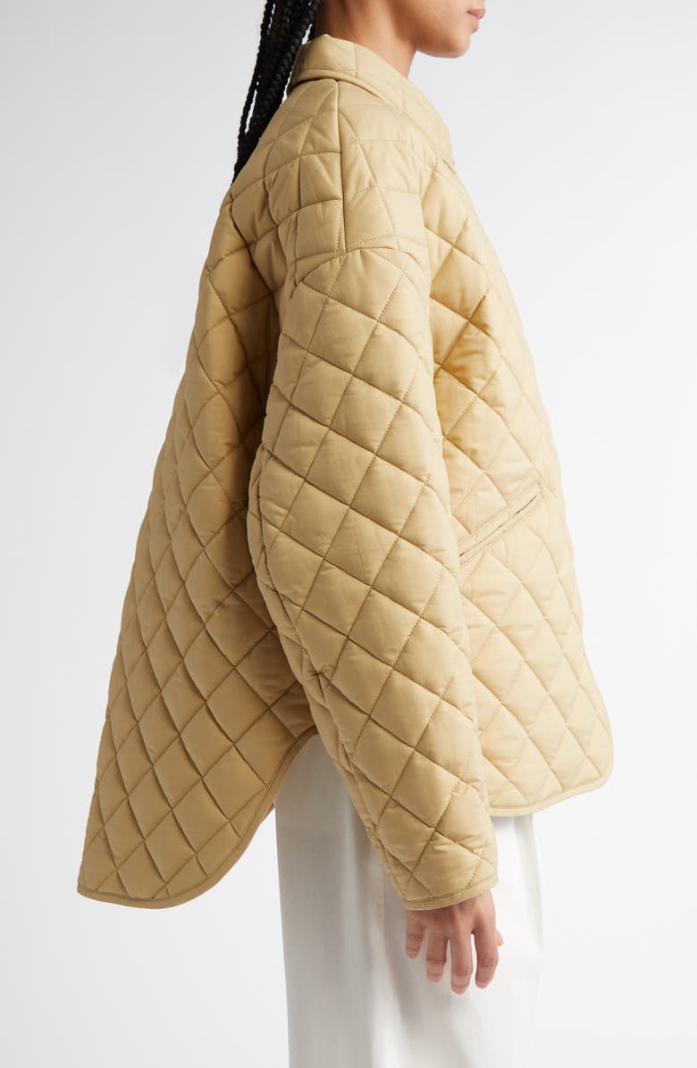 TOTEME Oversize Quilted Jacket, Alternate, color, Desert