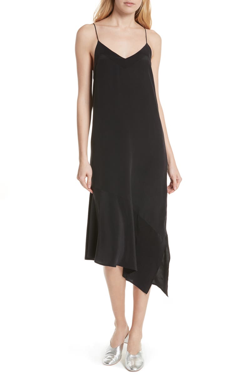 Equipment Jada Asymmetrical Silk Slip Dress, Main, color, 