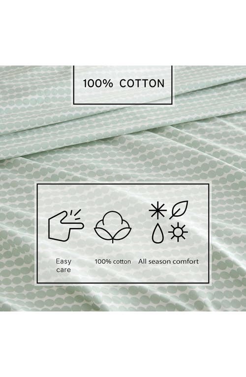 Marimekko Pikku Rasymatto Cotton Percale Sheet Set In Green