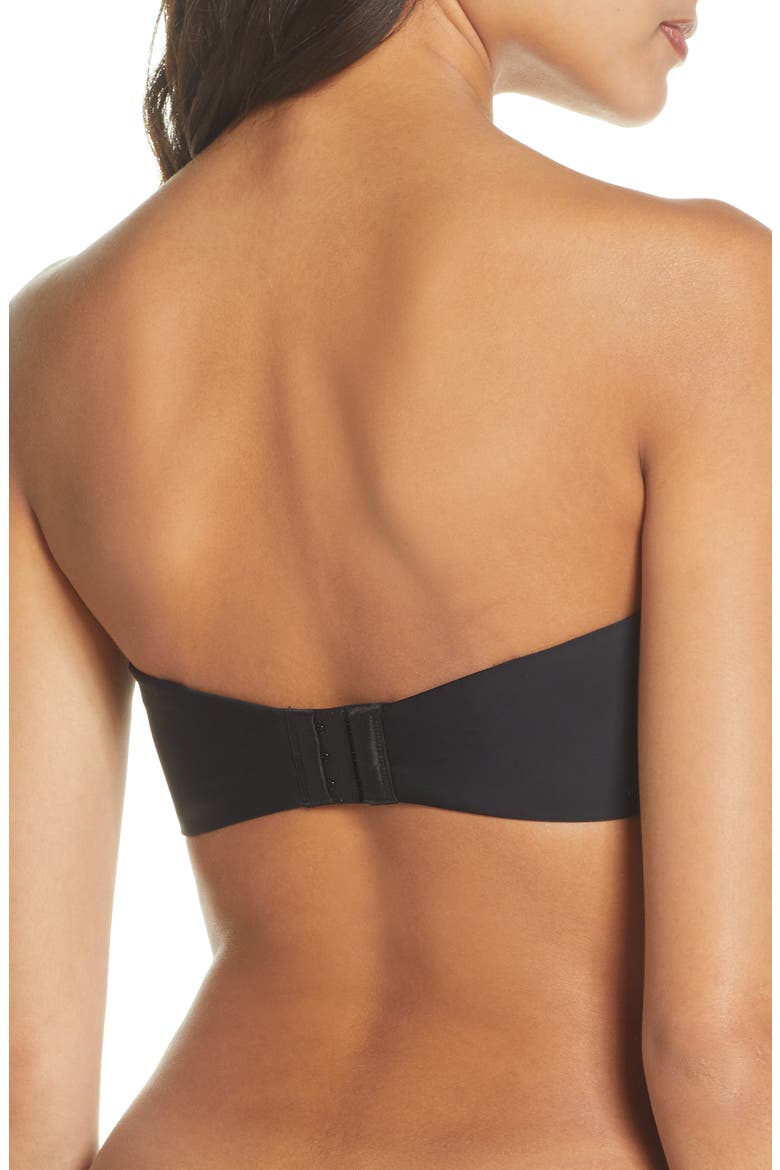 Minimal Contour Underwire Strapless Bra, Alternate, color, BLACK