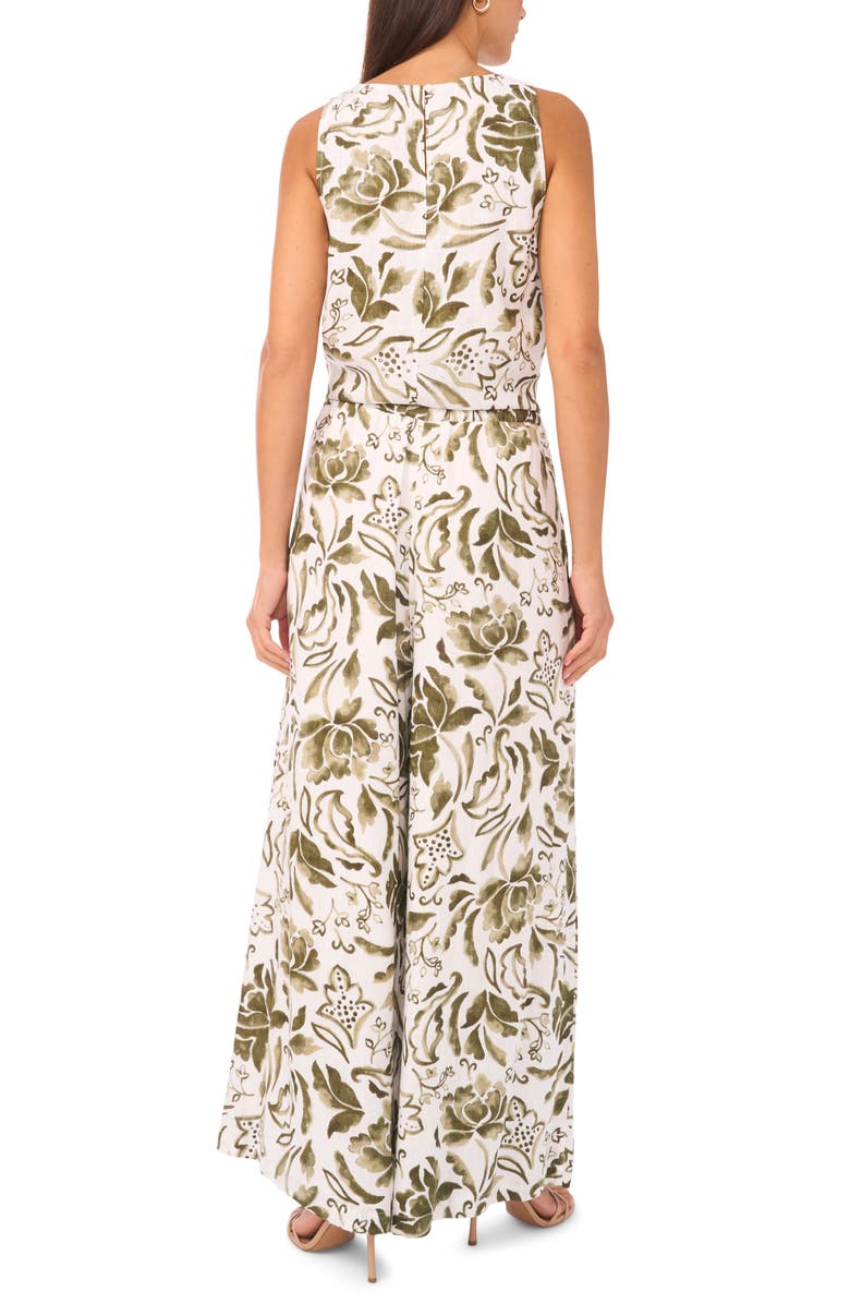 Vince Camuto Floral Tank, Alternate, color, Olive Mist