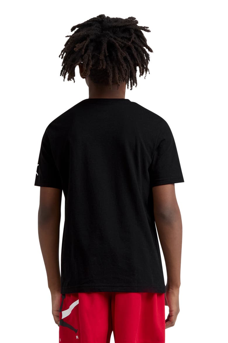 Kids' Air Jordan Plane Window Graphic Cotton Blend T-Shirt, Alternate, color, BLACK