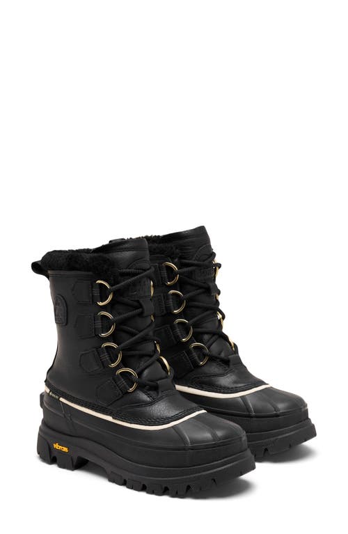 Sorel Caribou Horizon Gtx Genuine Shearling Boot In Animal Print