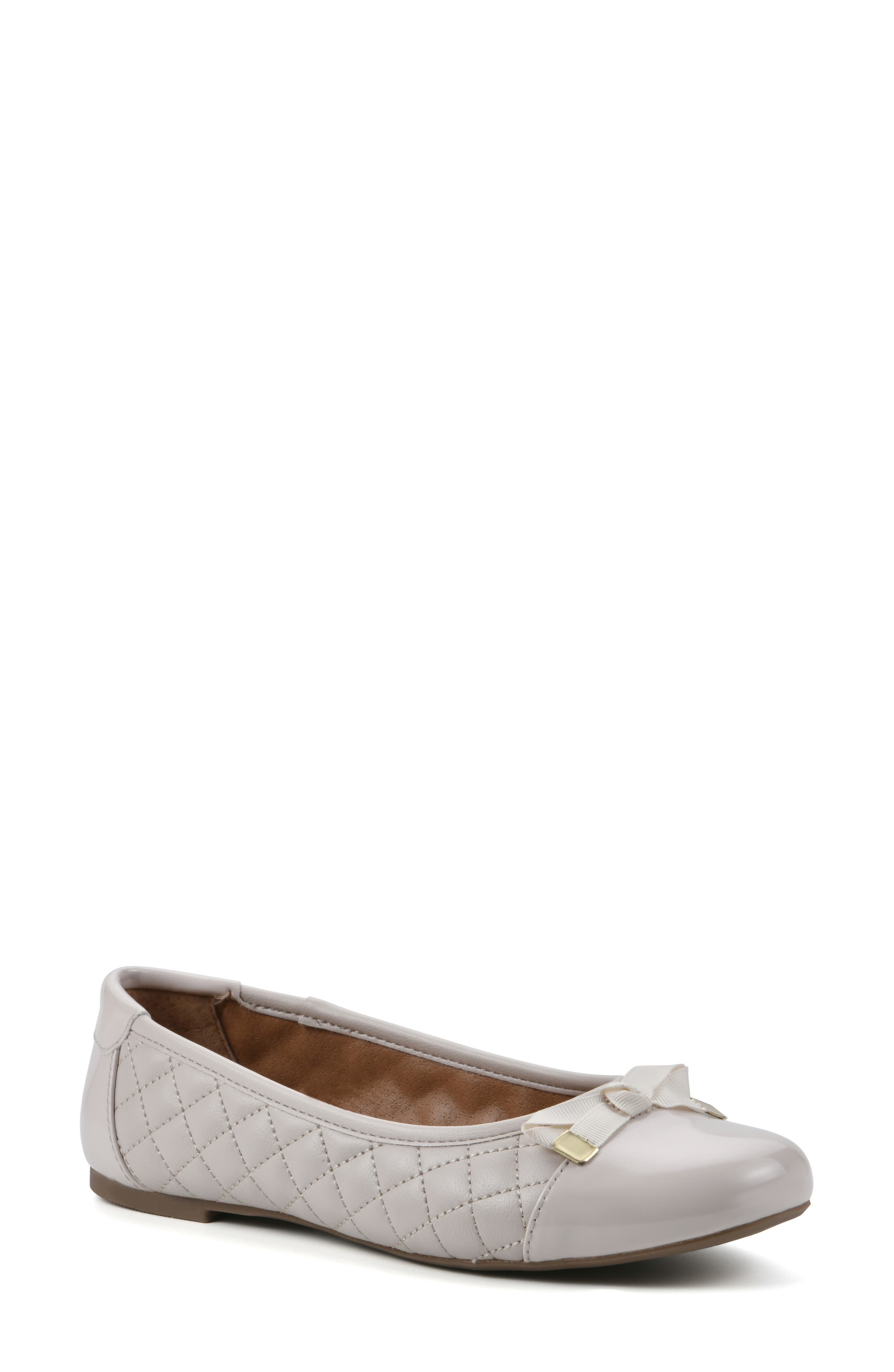 Seaglass Quilted Ballet Flat, Main, color, EGGSHELL/ SMOOTH