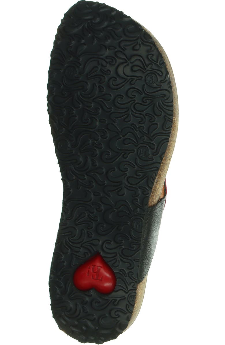 Think! Julia Circles Flip Flop, Alternate, color, Black/ Kombi