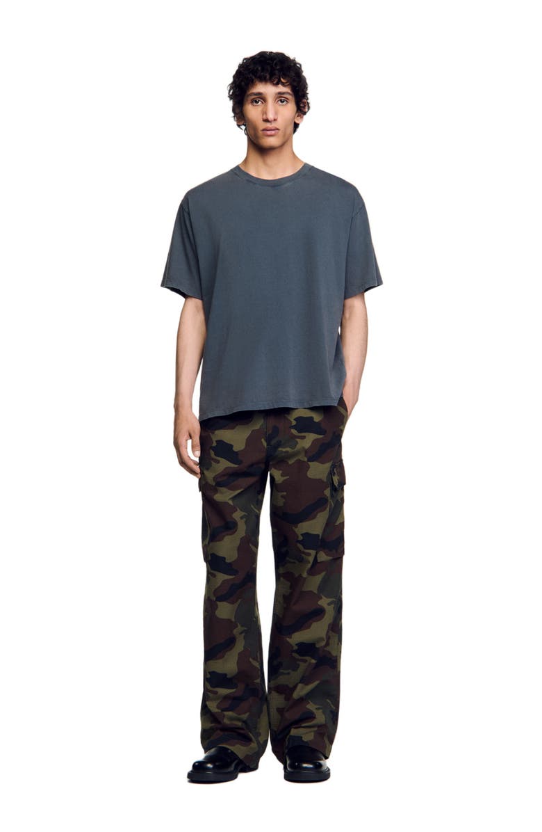 SANDRO Faded-effect T-shirt, Alternate, color, 