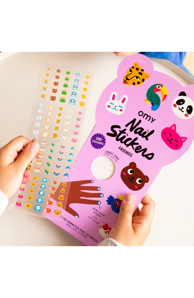 OMY Nail stickers friends, Alternate, color, Purple