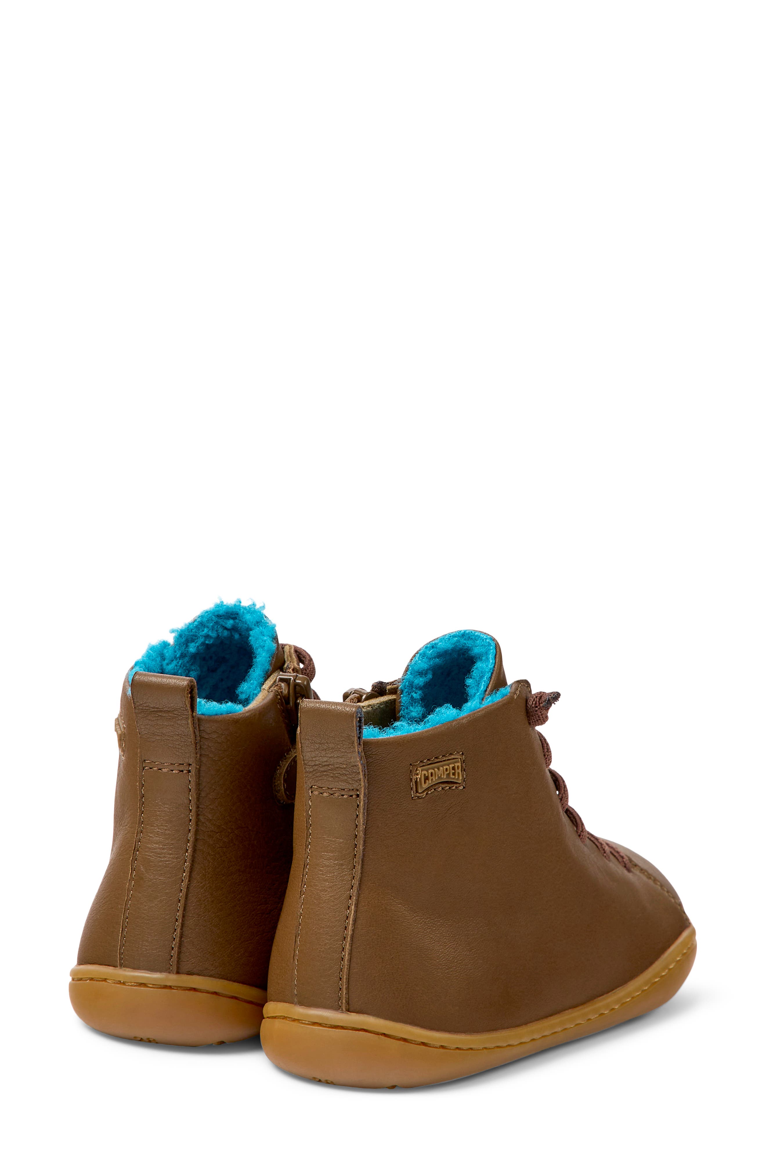Kids' Peu Cami High Top Sneaker, Alternate, color, MEDIUM BROWN