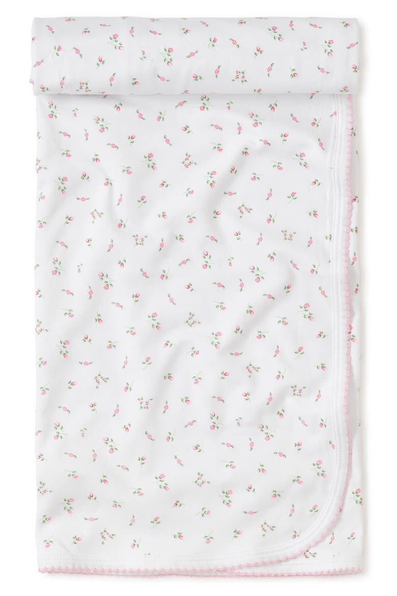 Garden Baby Receiving Blanket, Main, color, WHITE