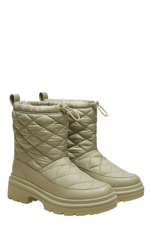 Vivaia Quilted Waterproof Puffertherm Warm Boots In Green