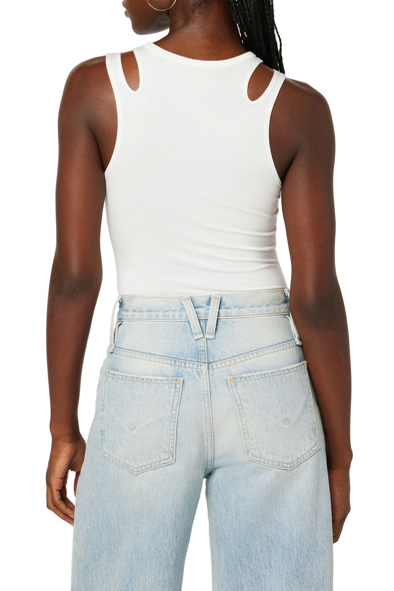 Cutout Tank Bodysuit, Alternate, color, IVORY
